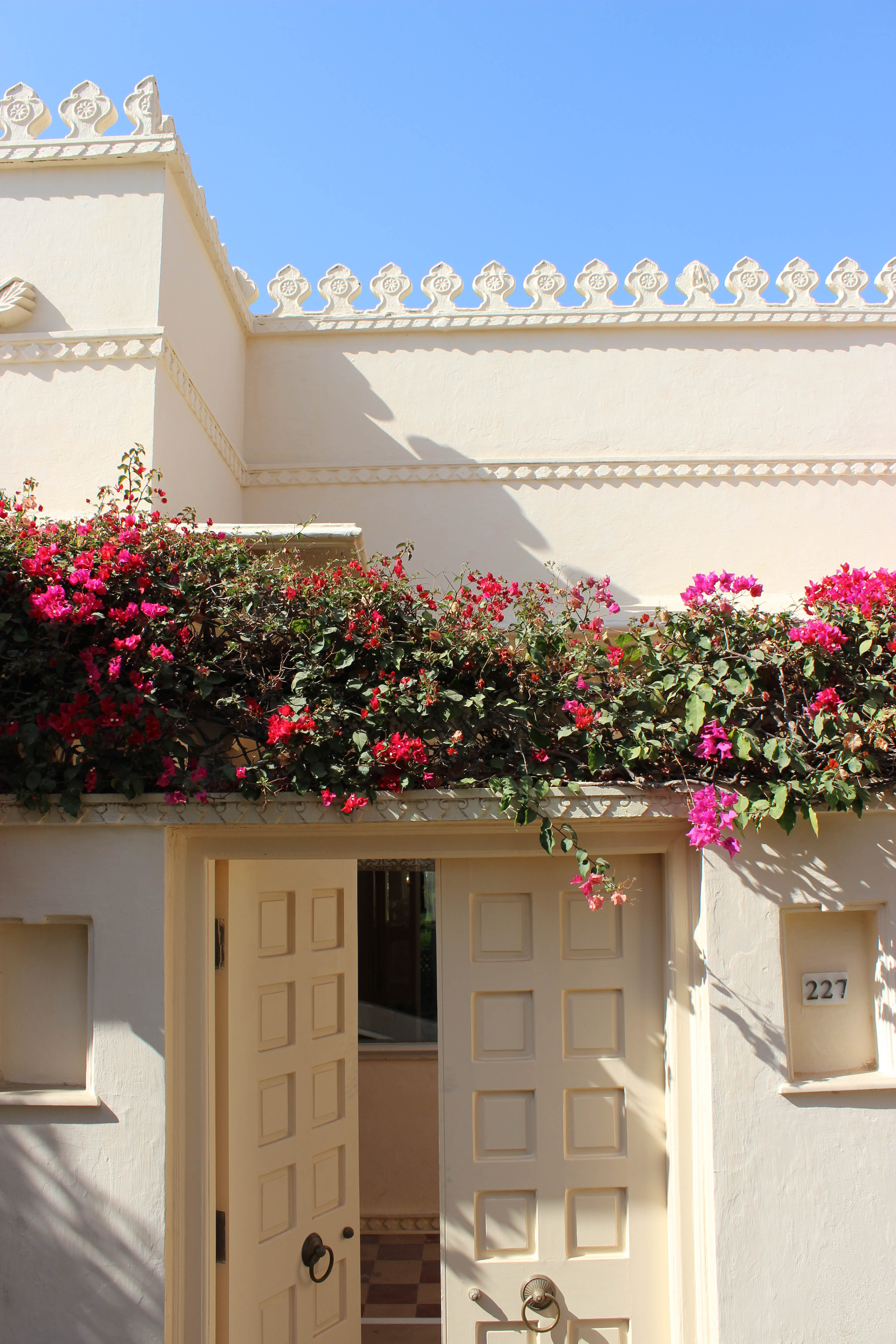 Entrance to a private suit from the courtyard | Photo by CompassAndTwine.com