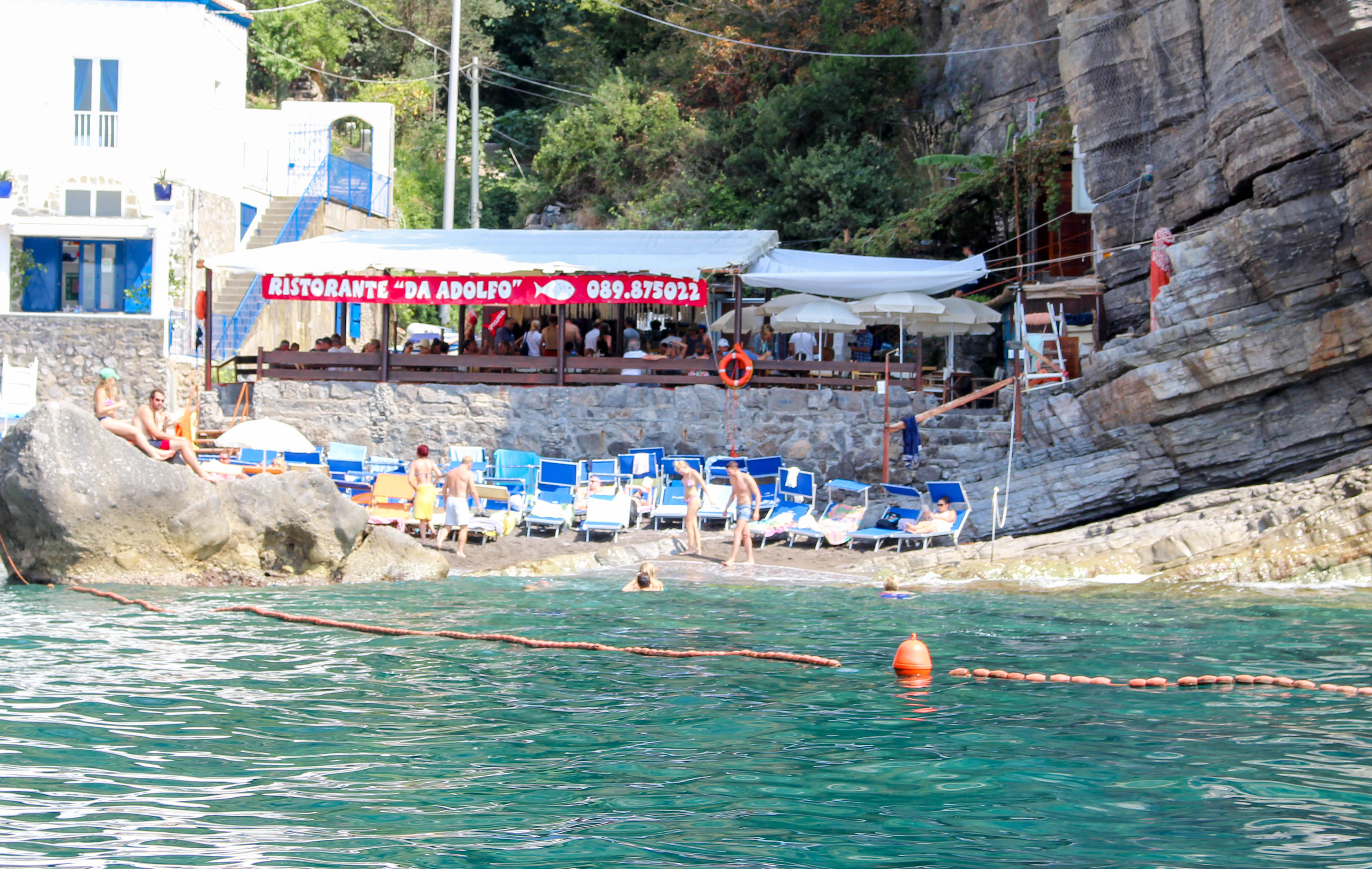 Da Adolfo Postcard from Positano ITALY