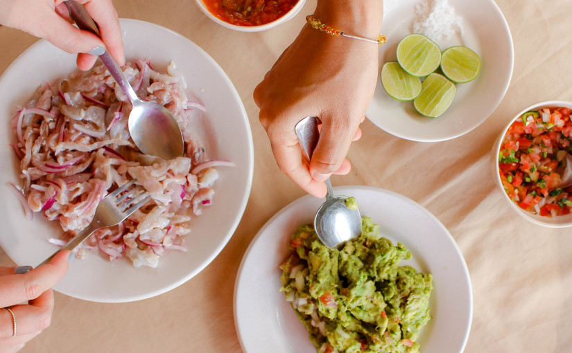 Local tiritas and guacamole