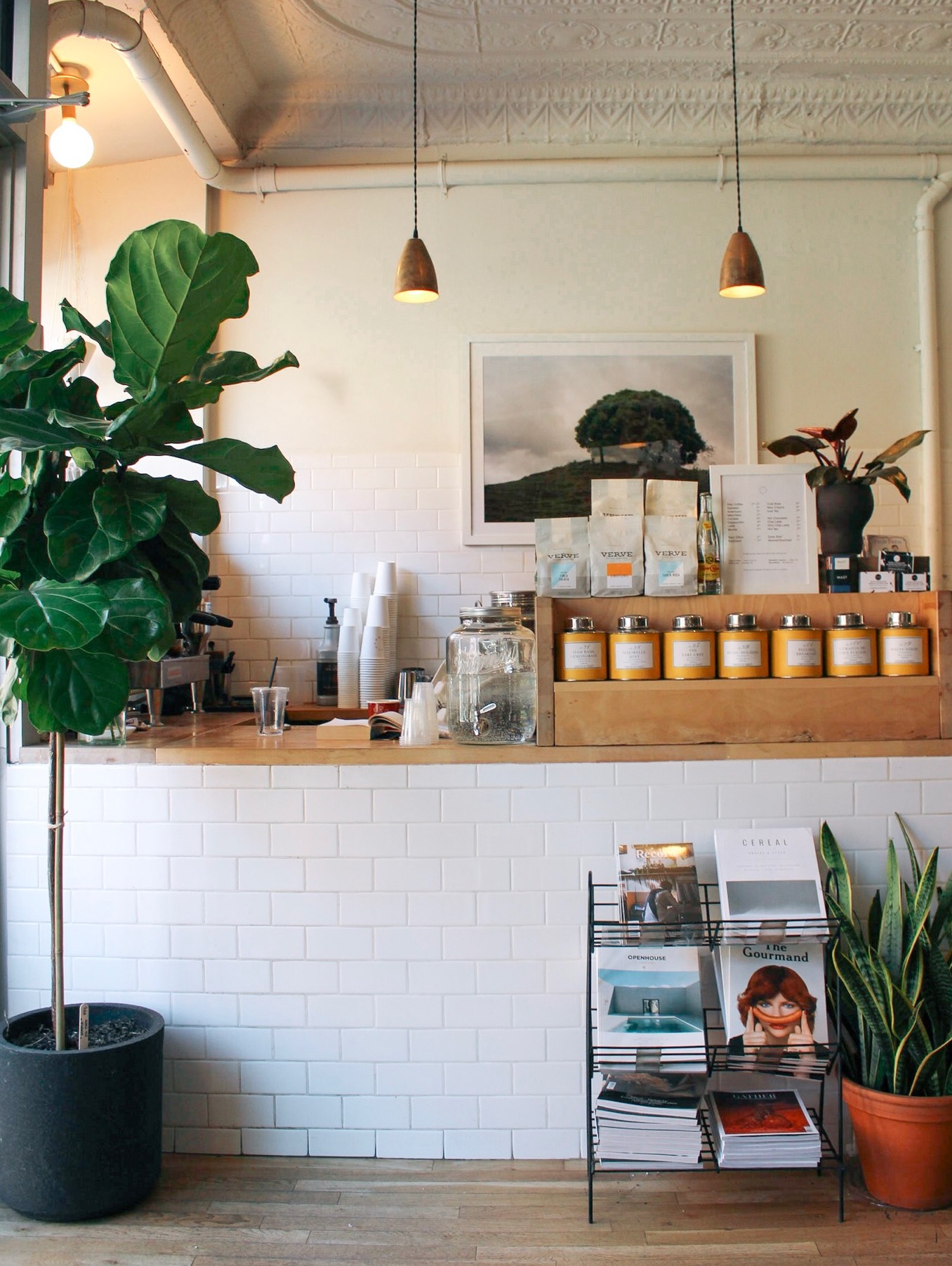 The coffee counter at Homecoming | Greenpoint, Booklyn