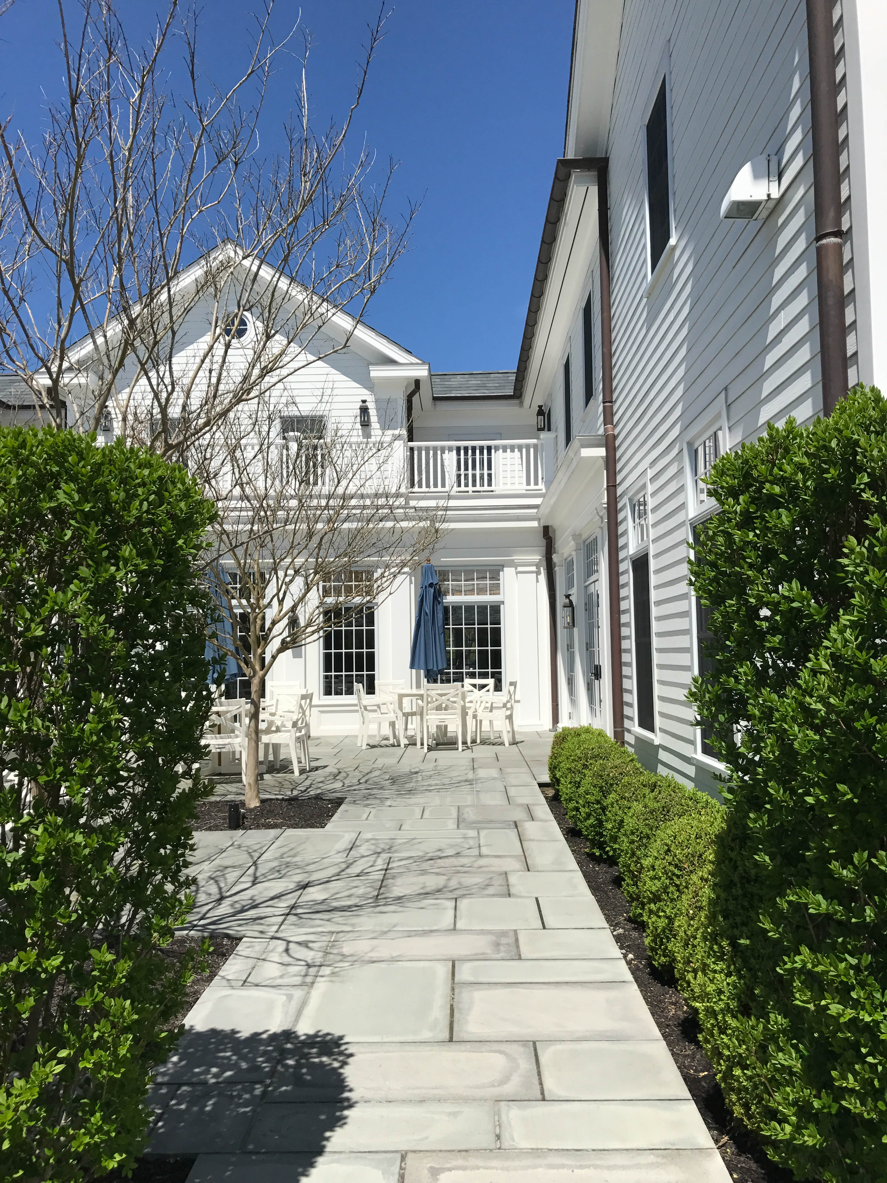 Back courtyard.