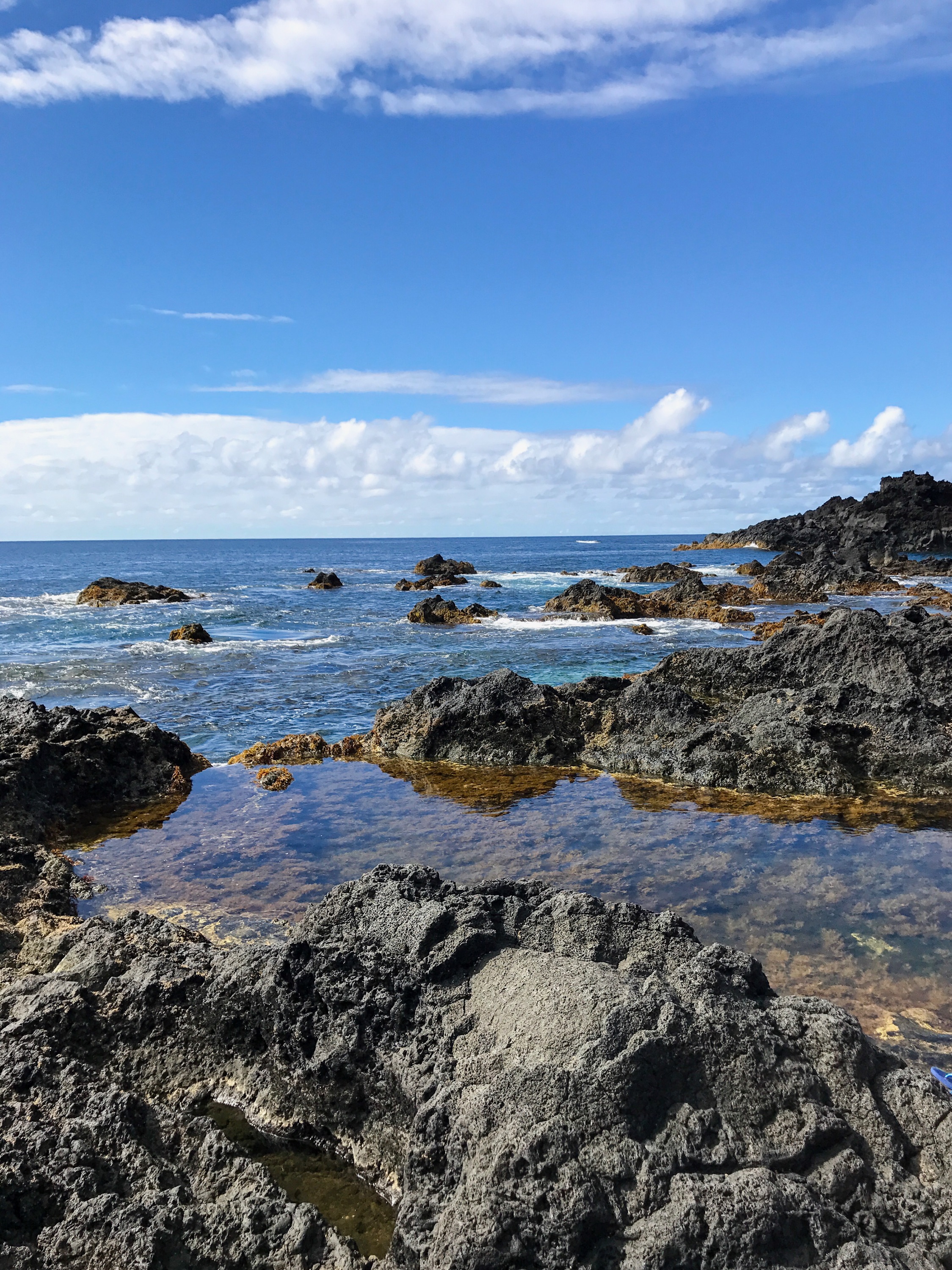 Ocean swimming hole hot springs Ponta da Ferraria Azores