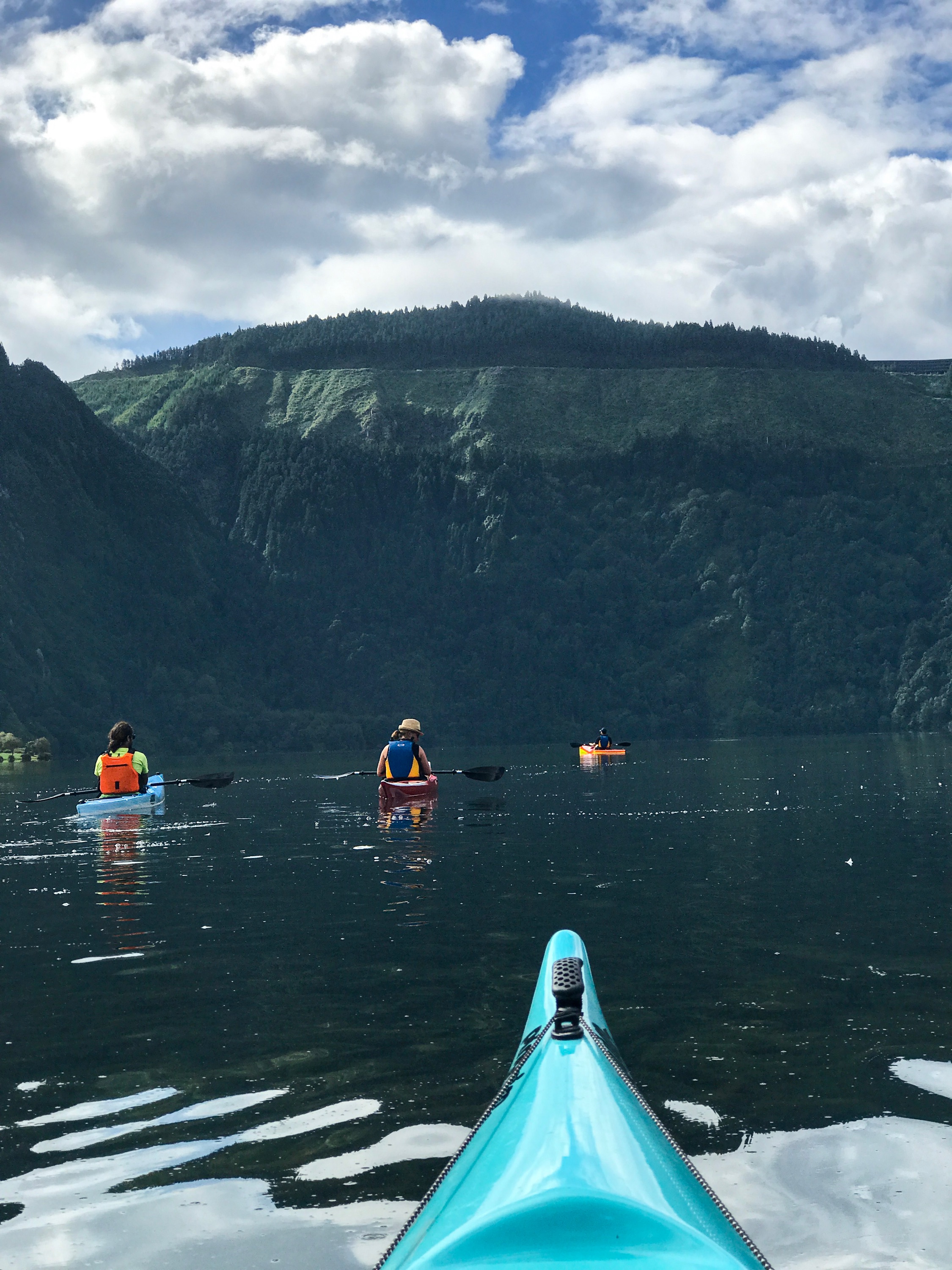 sete cidades blue and green lake azores kayak kayaking