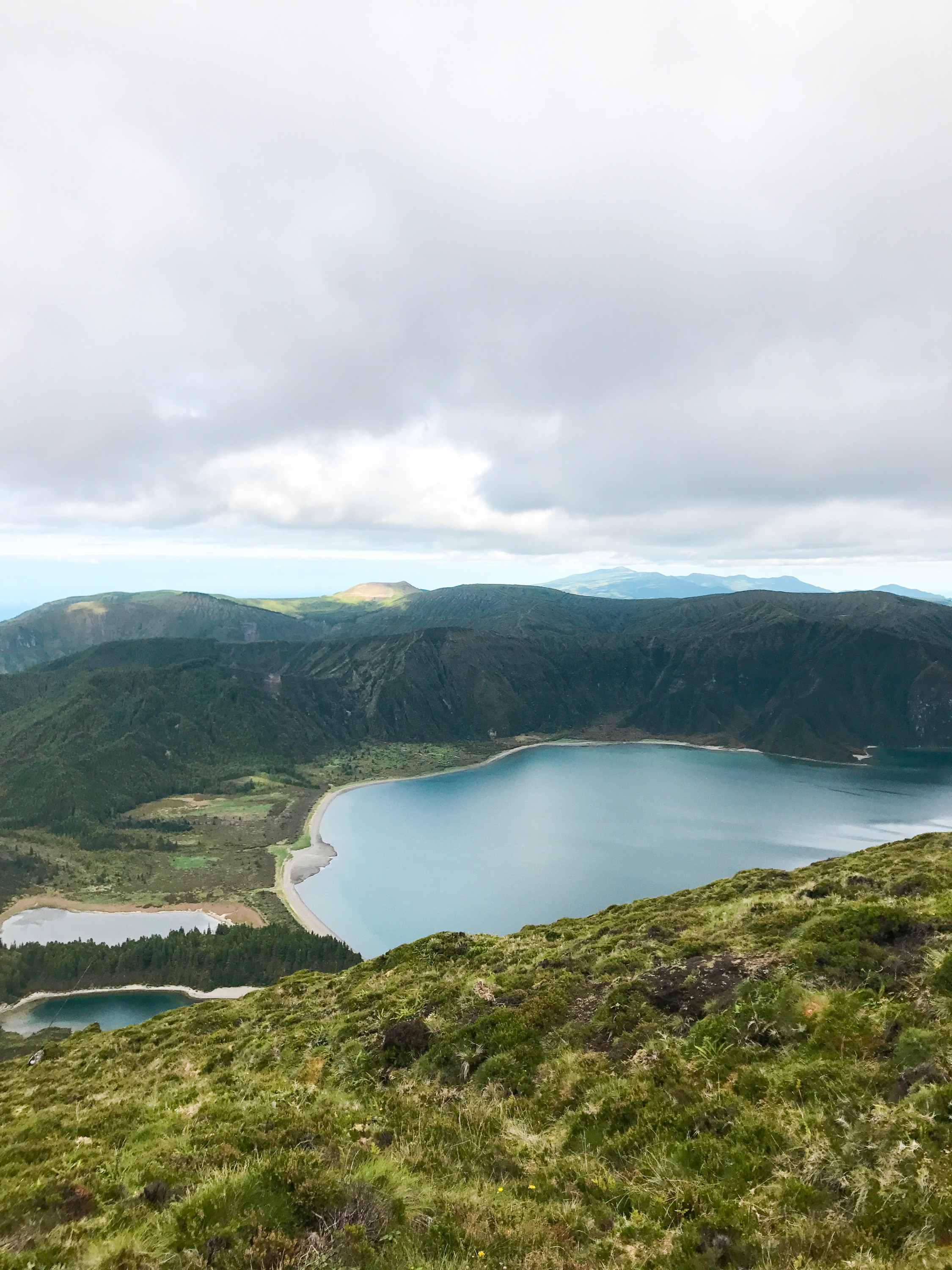 Lagoa Do Fogo Crater Lake Within The Agua De Pau Massif