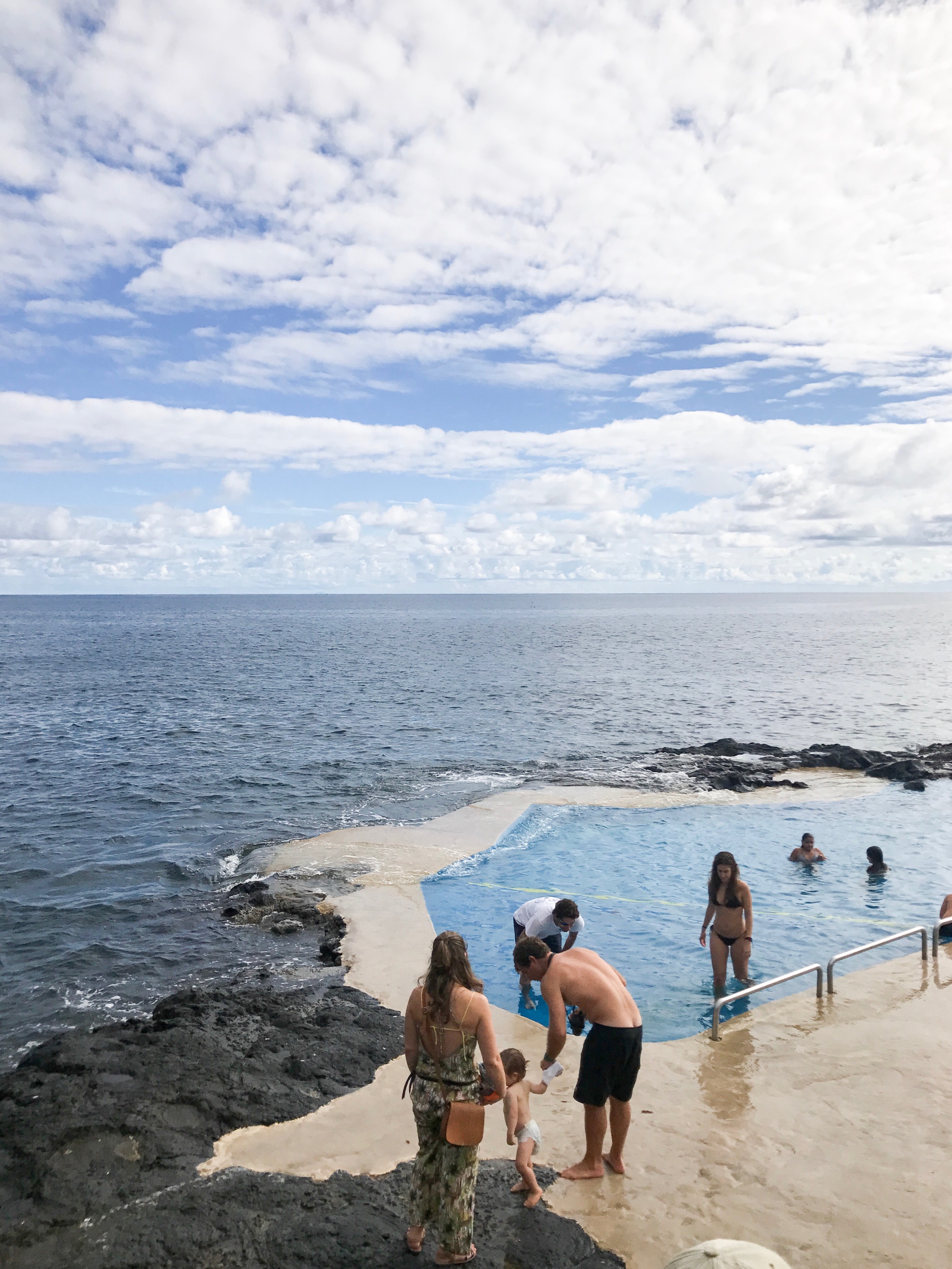 bar da caloura azores restaurant ocean pool.