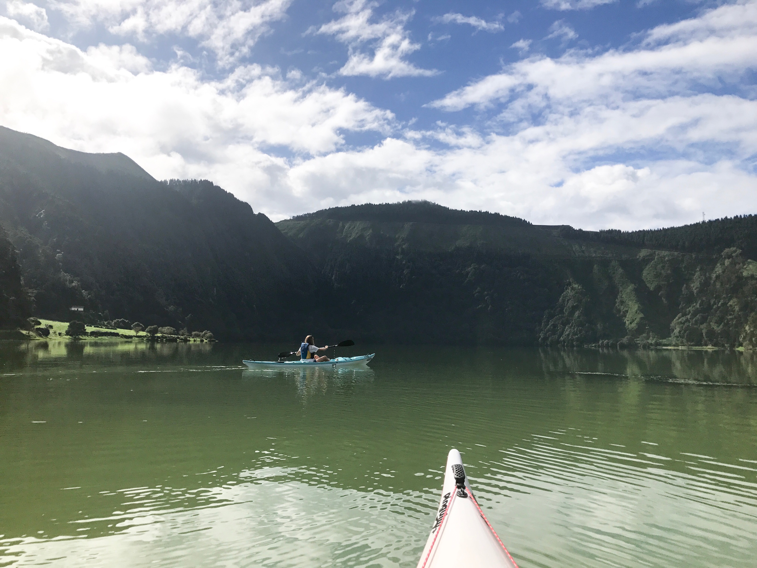 sete cidades blue and green lake azores kayak kayaking