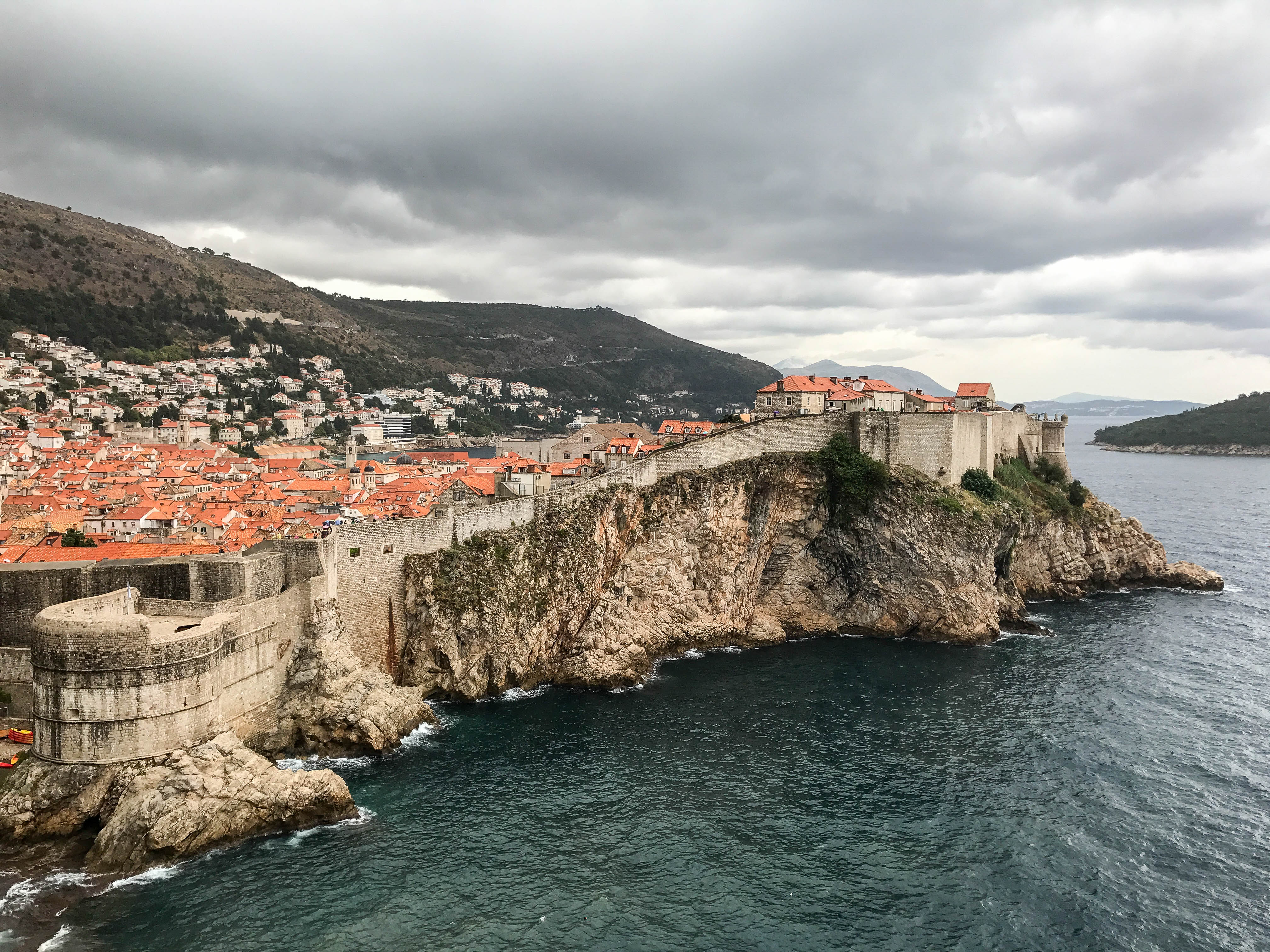 A look at Old City Dubrovnik from Fort Lovrijenac (St. Lawrence's Fortress).