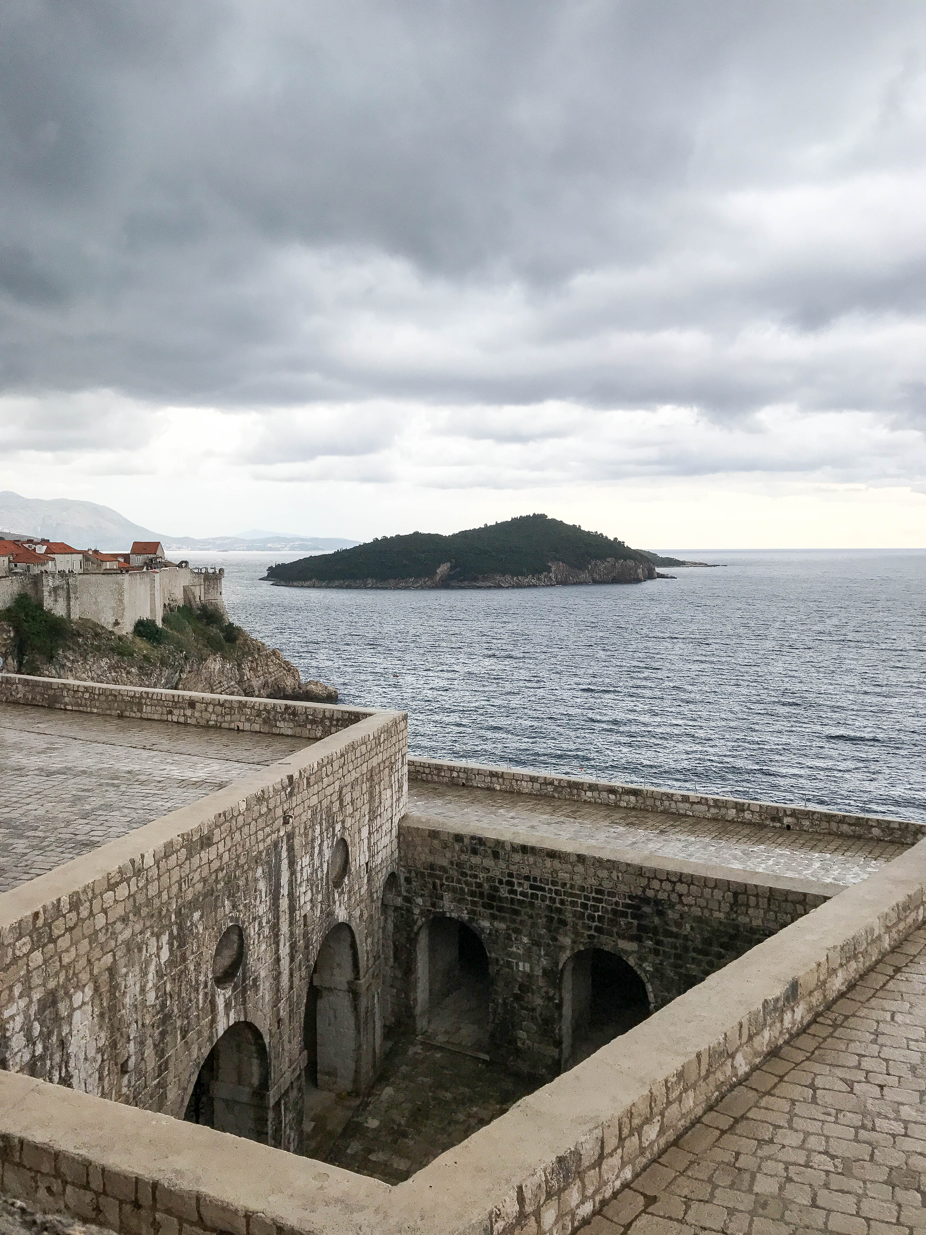 The top of Fort Lovrijenac.