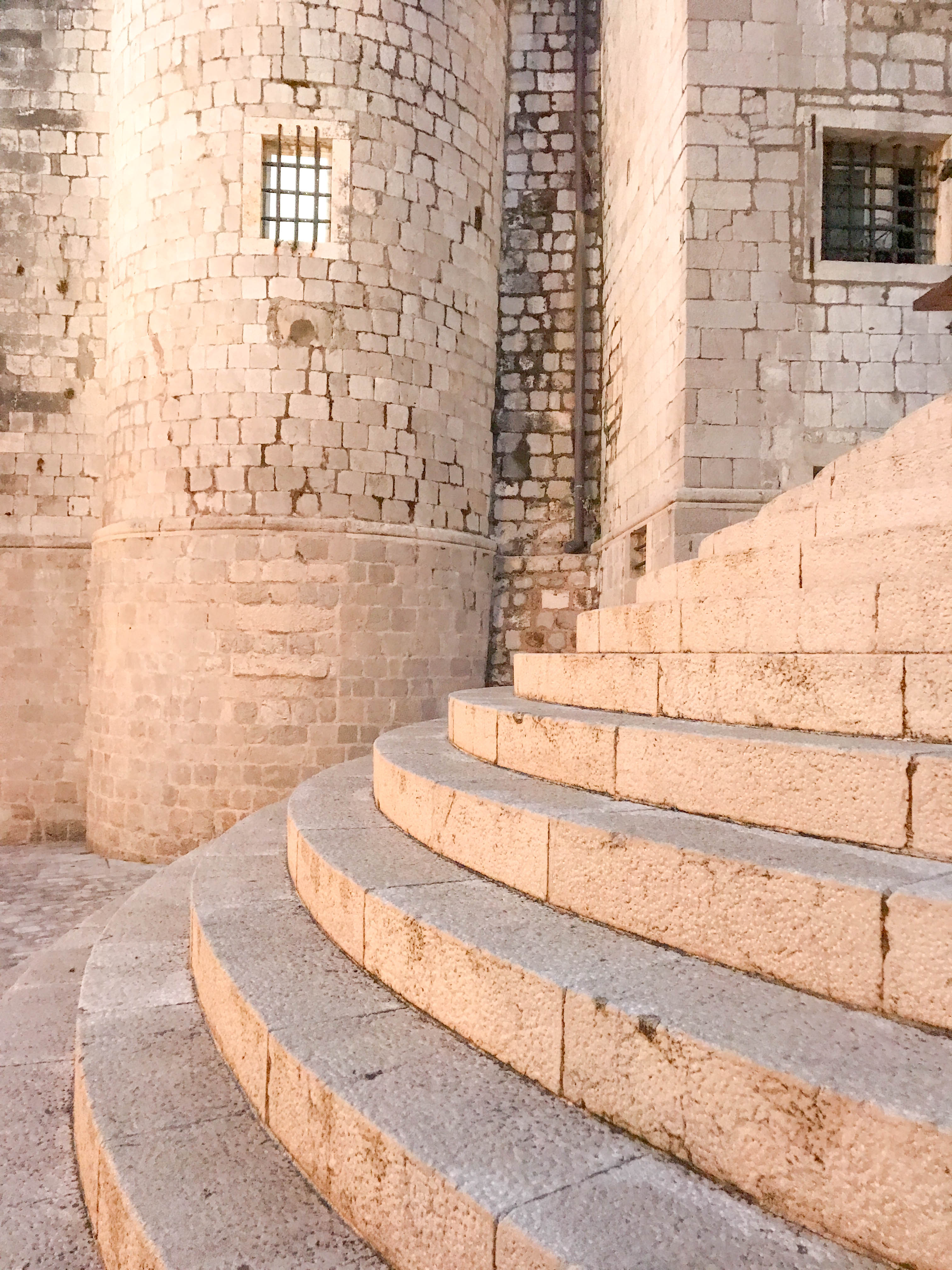 Steps in the Old City of Dubrovnik.