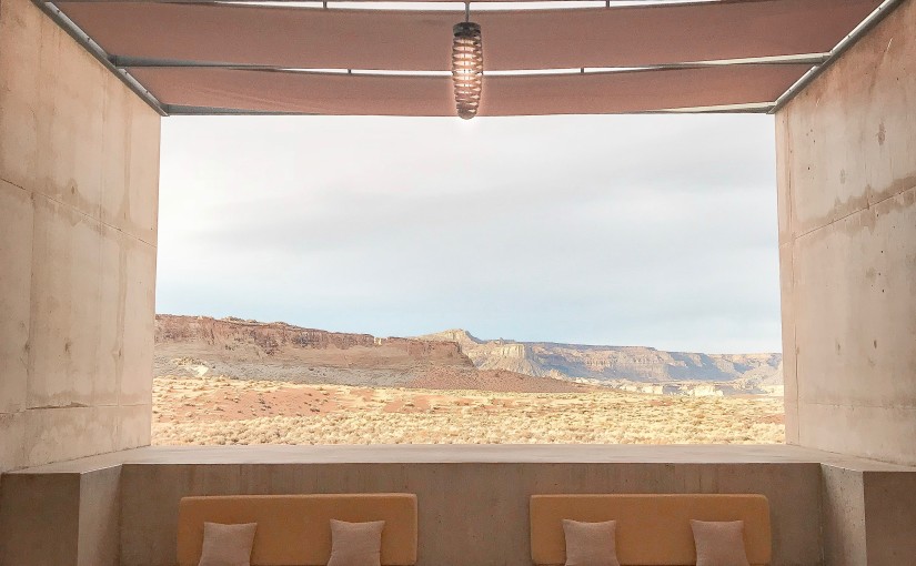 hotel lobby lobbies aman amangiri utah