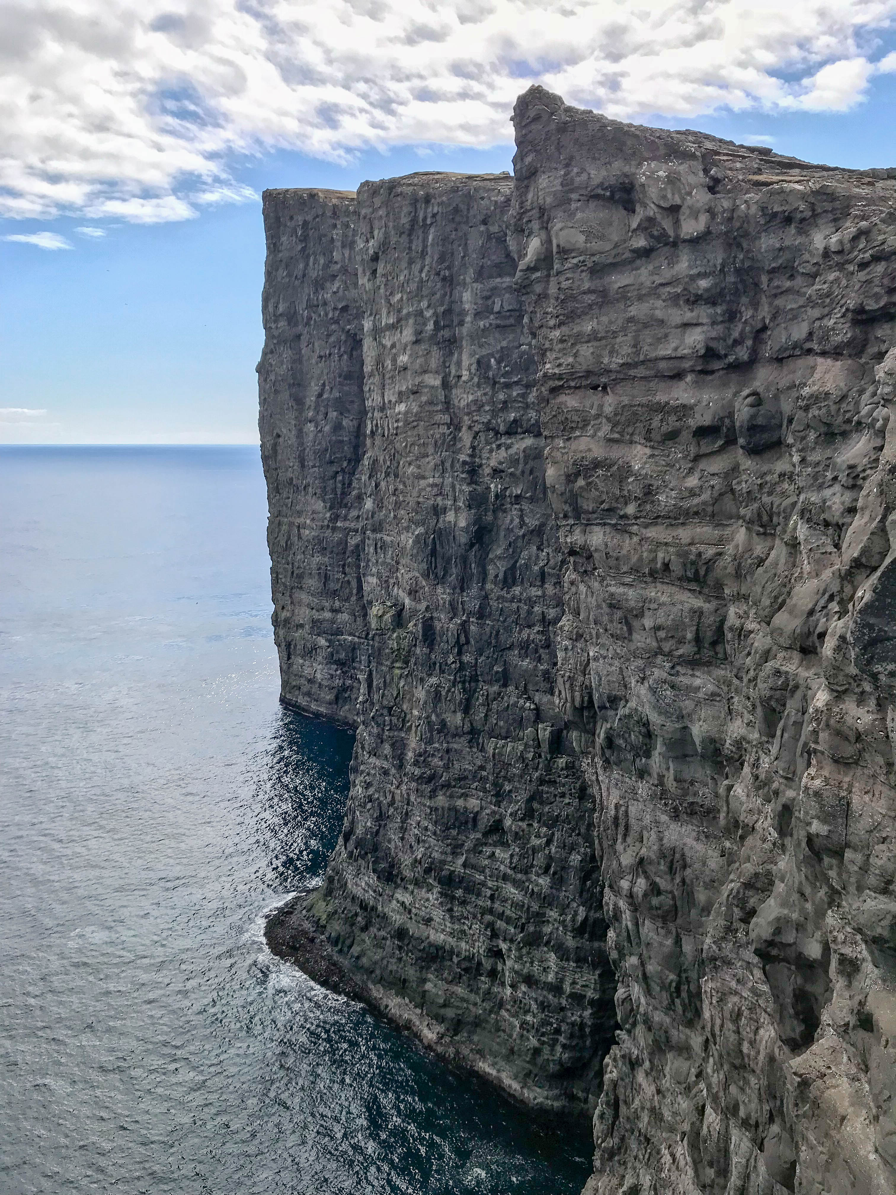 The Lake Sørvágsvatn hike out to Trælanípa cliffs and Bøsdalafossur waterfall | Faroe Islands | CompassAndTwine.com